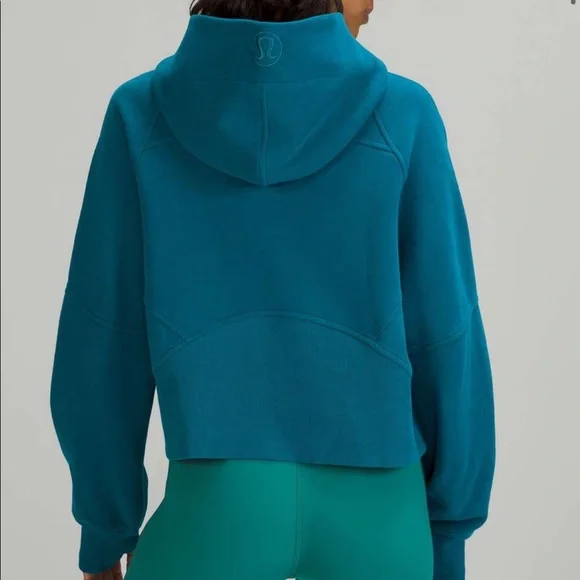 NWT Scuba Oversized 1/2 Zip Hoodie Color Capri - Picture 8 of 11
